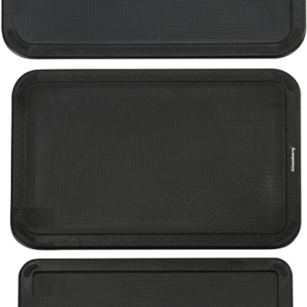 Klausberg KB-7980 Ensemble de Cuisine 8 Pièces - 4 Couteaux et 3 Planches à Découper avec Support de Rangement - Set de Couteaux Complet Noir - Bloc de Couteaux - Comprend Couteau de Chef, Couteau à Viande, 3 Planches à Découper