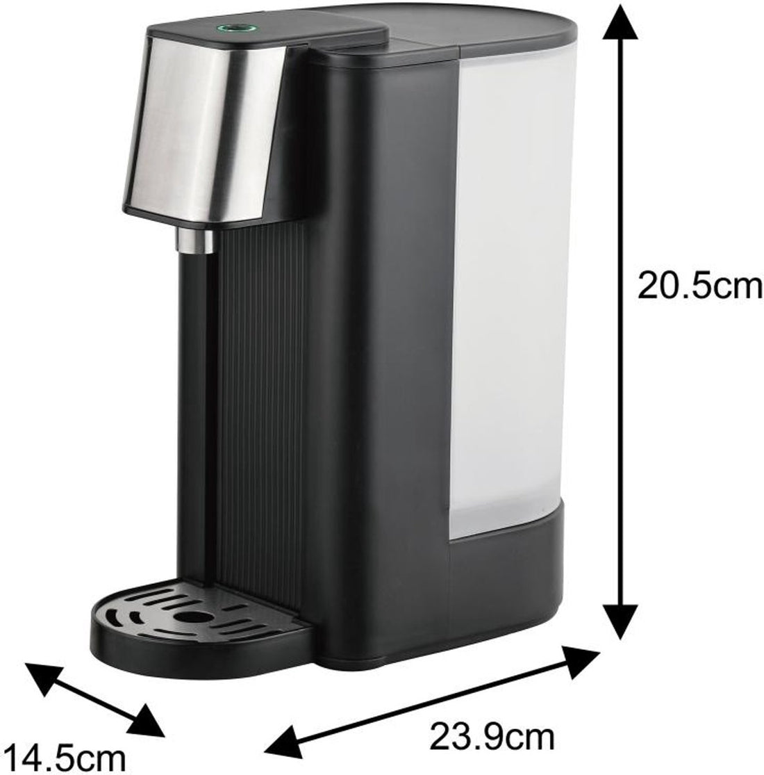 Klausberg KB7877 kokend water dispenser – 2,5 liter, 2600 W, zwart en RVS – foto 6