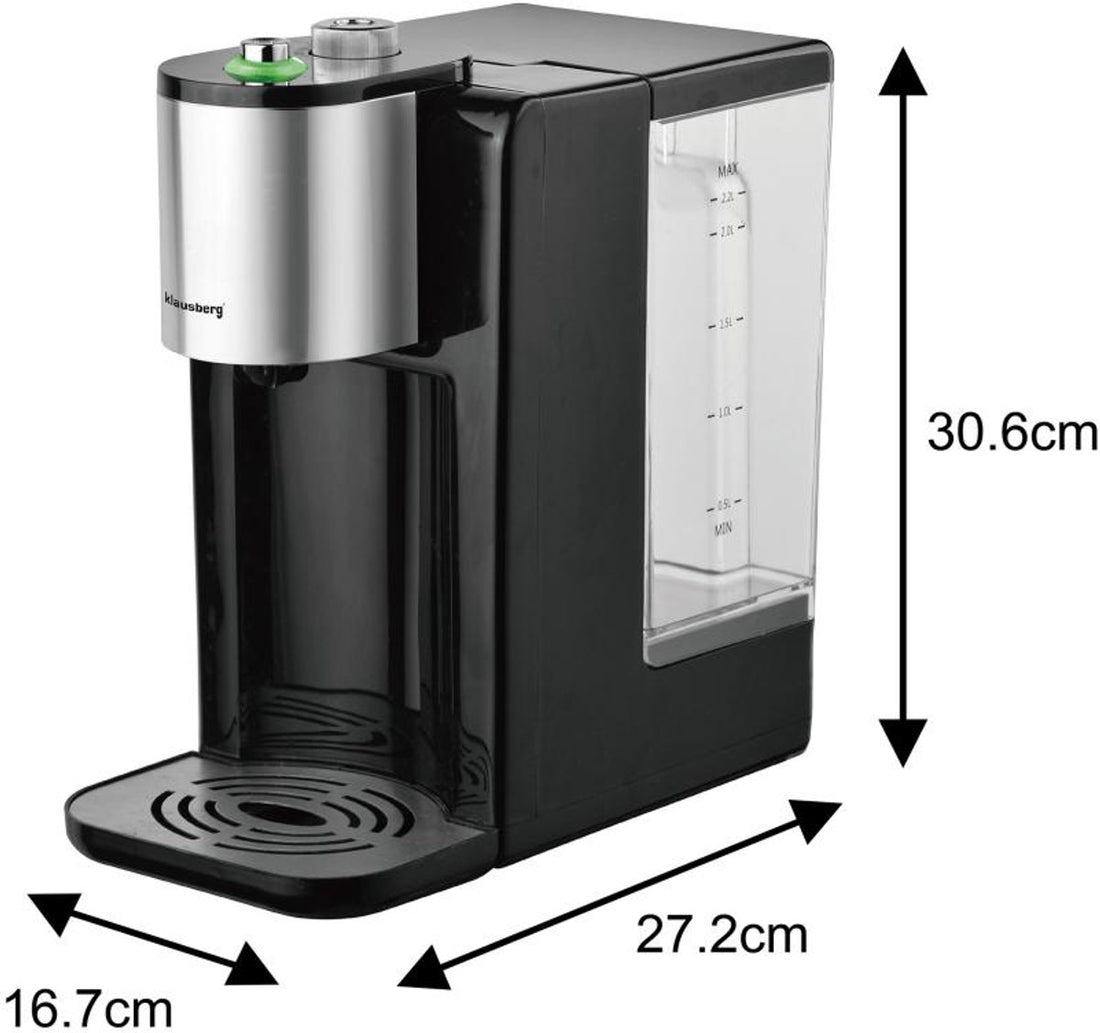 Klausberg KB7878 heetwaterdispenser – 2,2 liter tank, 4 temperaturen, 2600 W – foto 8