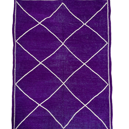 Tapis berbère kilim motifs losanges 135x95 cm