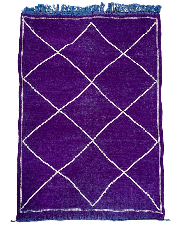 Tapis berbère kilim motifs losanges 135x95 cm
