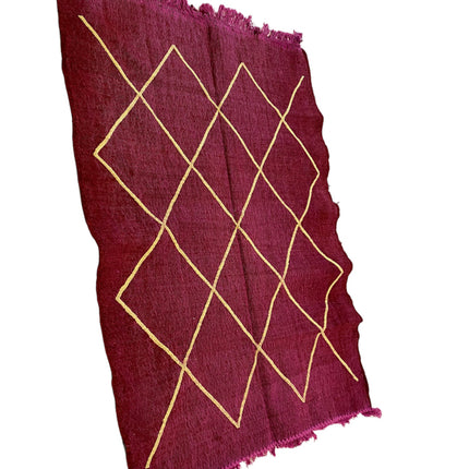 Tapis Kilim marocain motifs à losanges 135x95 cm