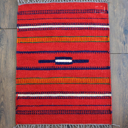 Tapis kelim tissé à la main - 100% laine Kelim - 60x80cm - Bédouin