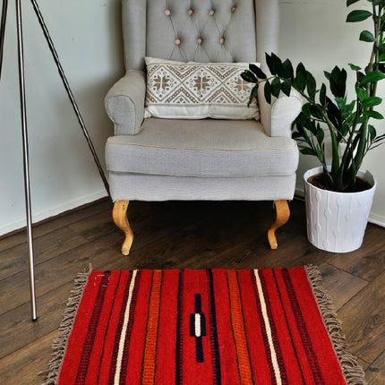 Tapis kelim tissé à la main - 100% laine Kelim - 60x80cm - Bédouin