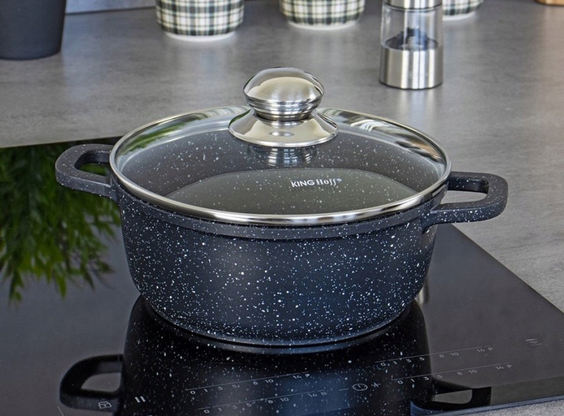 Kleine braadpan met aromaknop – 16 cm, 1,3 liter, marmerlaag, inductie – foto 3