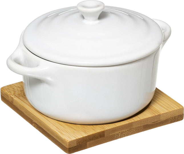 Petite cocotte avec couvercle - céramique Ø 10 cm