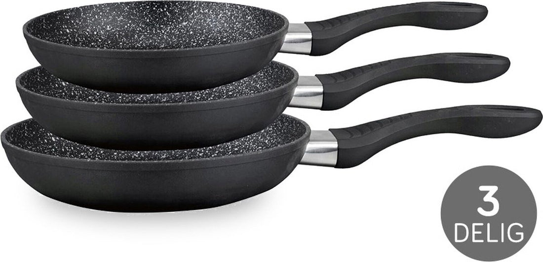 Cuilina koekenpannenset 3-delig voor inductie – 20, 24 en 28 cm, marmercoating – foto 8