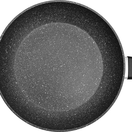 Aluminium trempé forgé - Set de 3 poêles à frire à induction - Revêtement antiadhésif Hard Marble - Ø 20, 24 & 28 cm - Poêle à rôtir - SANS PFOA-NICKEL