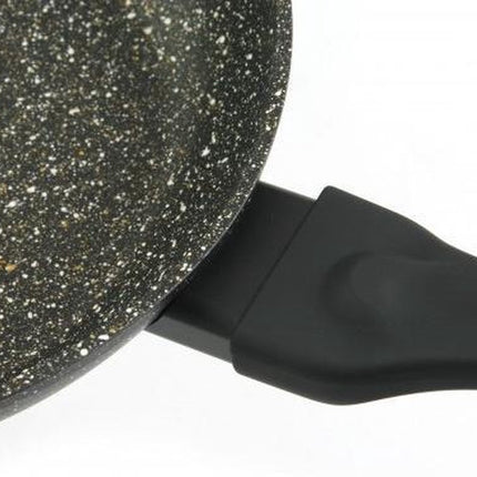 Poêle avec couvercle - Ø28 cm - Revêtement marbre - Tous feux