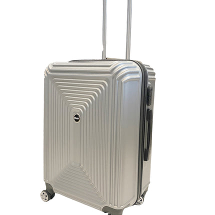 Set de 3 valises - Rigides Set de trolley avec cadenas TSA argenté