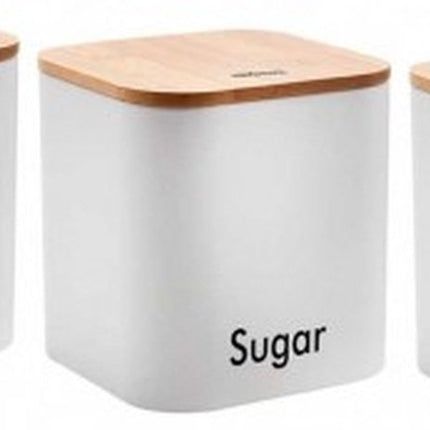 café, thé et sucre - pots - boîtes de conservation - BLANC