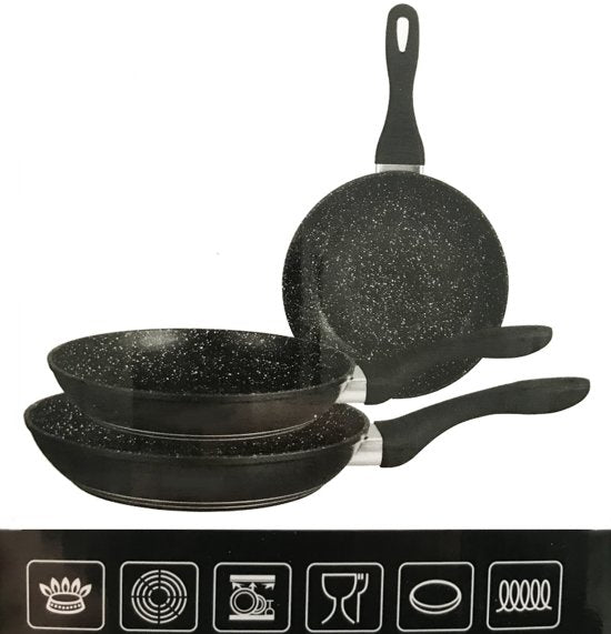 Set de poêles à induction - 3 pièces - Céramique