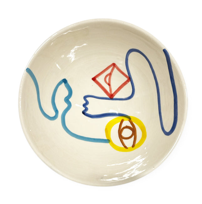 Bol marocain peint à la main - 20 cm - couleurs vives