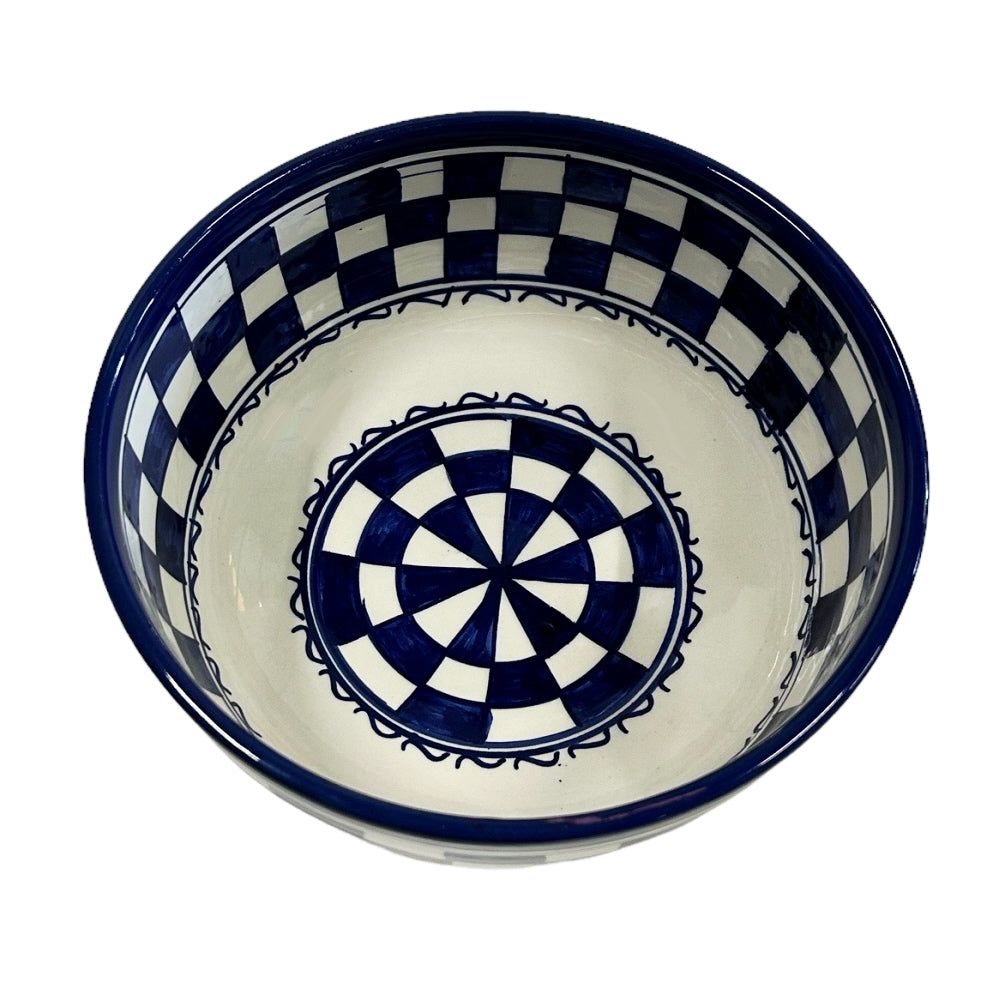 Bol marocain bleu blanc Ø 20 x 9 cm
