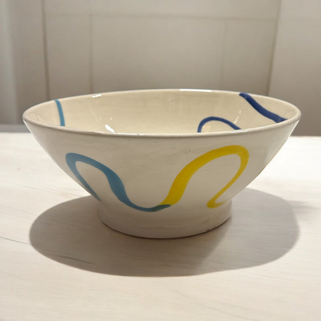 Bol marocain fait à la main - 24 cm - couleurs vives