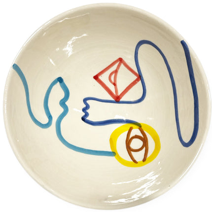 Bol marocain fait à la main - 24 cm - couleurs vives