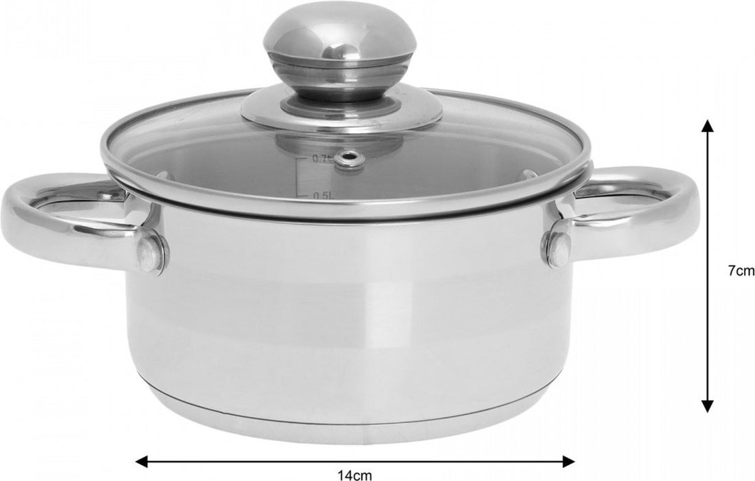 Kookpan met deksel - Ø 14 cm