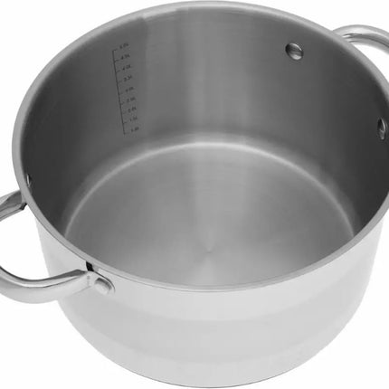 Casserole - Ø24 cm - acier inoxydable - tous feux