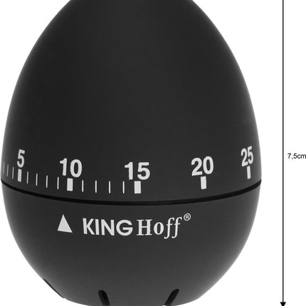 Kinghoff - Minuteur noir