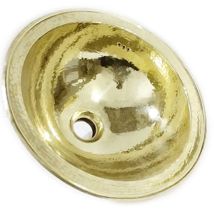Vasque ronde marocaine en laiton martelé faite à la main - lavabo 35 cm