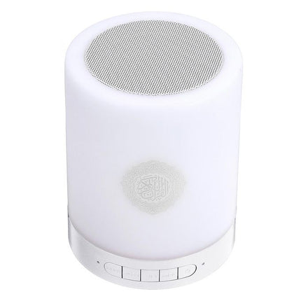 Coran Lampe tactile enceinte portable blanche