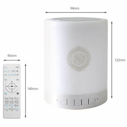 Coran Lampe tactile enceinte portable blanche