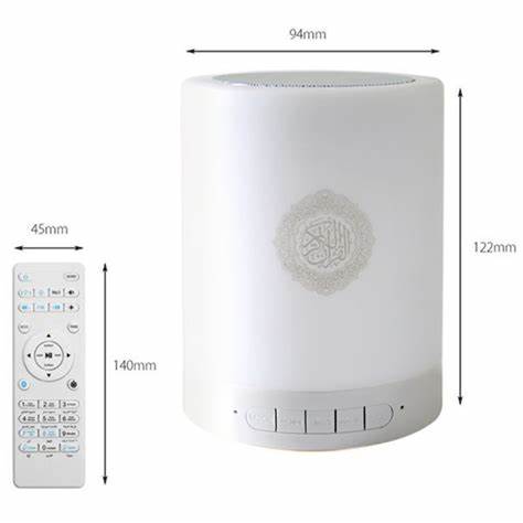 Koran-Touch-Lampe Tragbarer Lautsprecher weiß