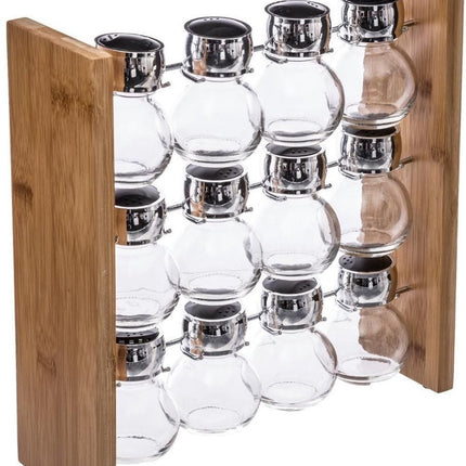Étagère à épices avec 12 pots à épices