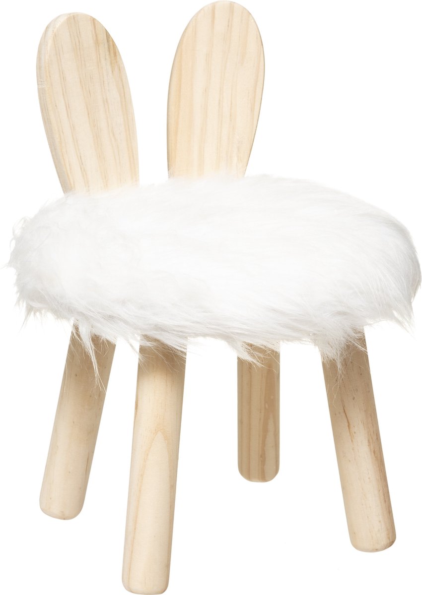 Hocker – Kaninchen – Weiß – 27 x 38 cm