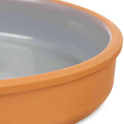 La Dehesa - Tapas-servir des snacks-plat au four terre cuite-gris 23x4 cm