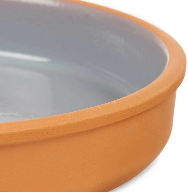 La Dehesa - Tapas-servir des snacks-plat au four terre cuite-gris 23x4 cm