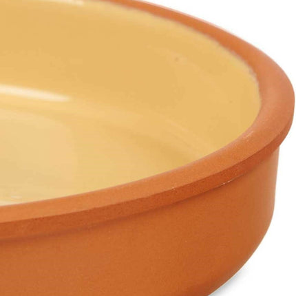La Dehesa - Tapas servir des amuse-gueules-plat à four en terre cuite-jaune 23x4 cm