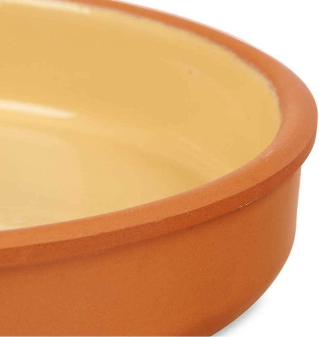 La Dehesa - Tapas servir des amuse-gueules-plat à four en terre cuite-jaune 23x4 cm