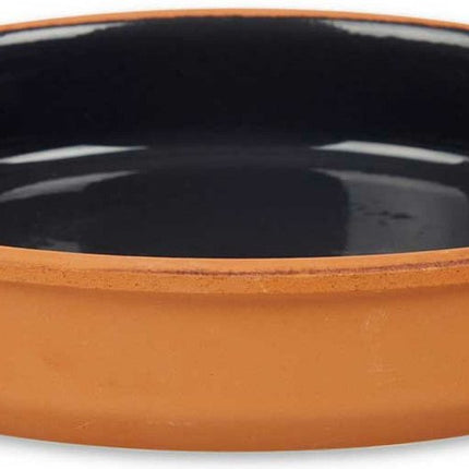 La Dehesa - Tapas - service de bouchées - plat à four en terre cuite - noir 23x4 cm