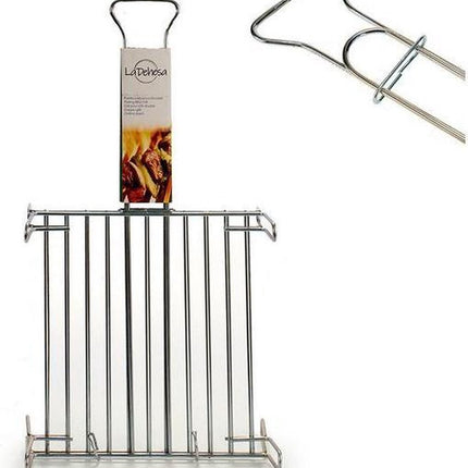 La Dehesa BBQ/barbecue grille de cuisson - rehausseur de grille - métal - 32 x 32 x 8 cm - viande/poisson/légumes
