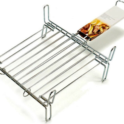 La Dehesa BBQ/barbecue grille de cuisson - rehausseur de grille - métal - 32 x 32 x 8 cm - viande/poisson/légumes