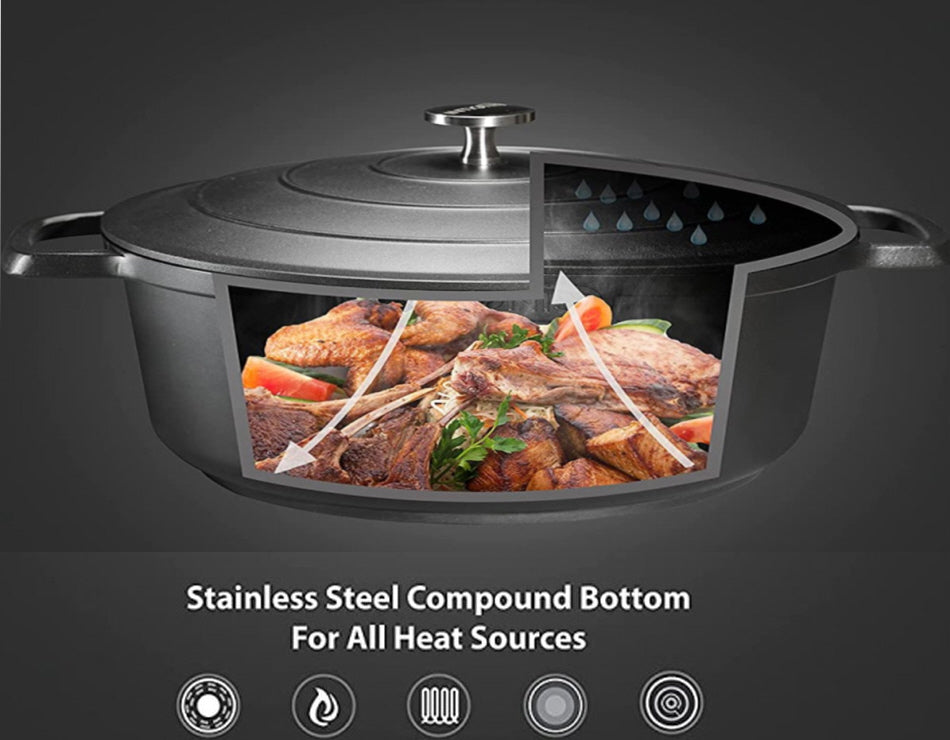 Hakal Line non-stick frying pan with ergonomic handles - 4.5 L, 28 cm oven-safe cooking pot
