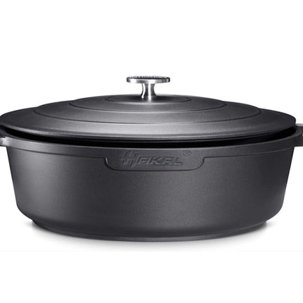 Casserole Hakal avec revêtement antiadhésif et poignées ergonomiques - 4,5 L, 28 cm, compatible four