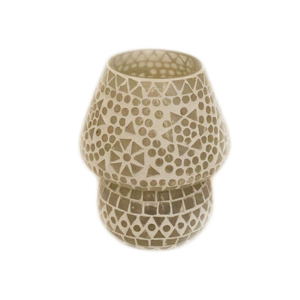 Lampe de table champignon mosaïque orientale transparente