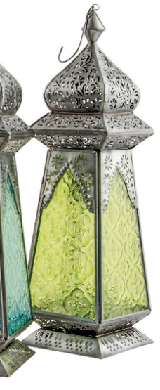 Lanterne marocaine en verre recyclé