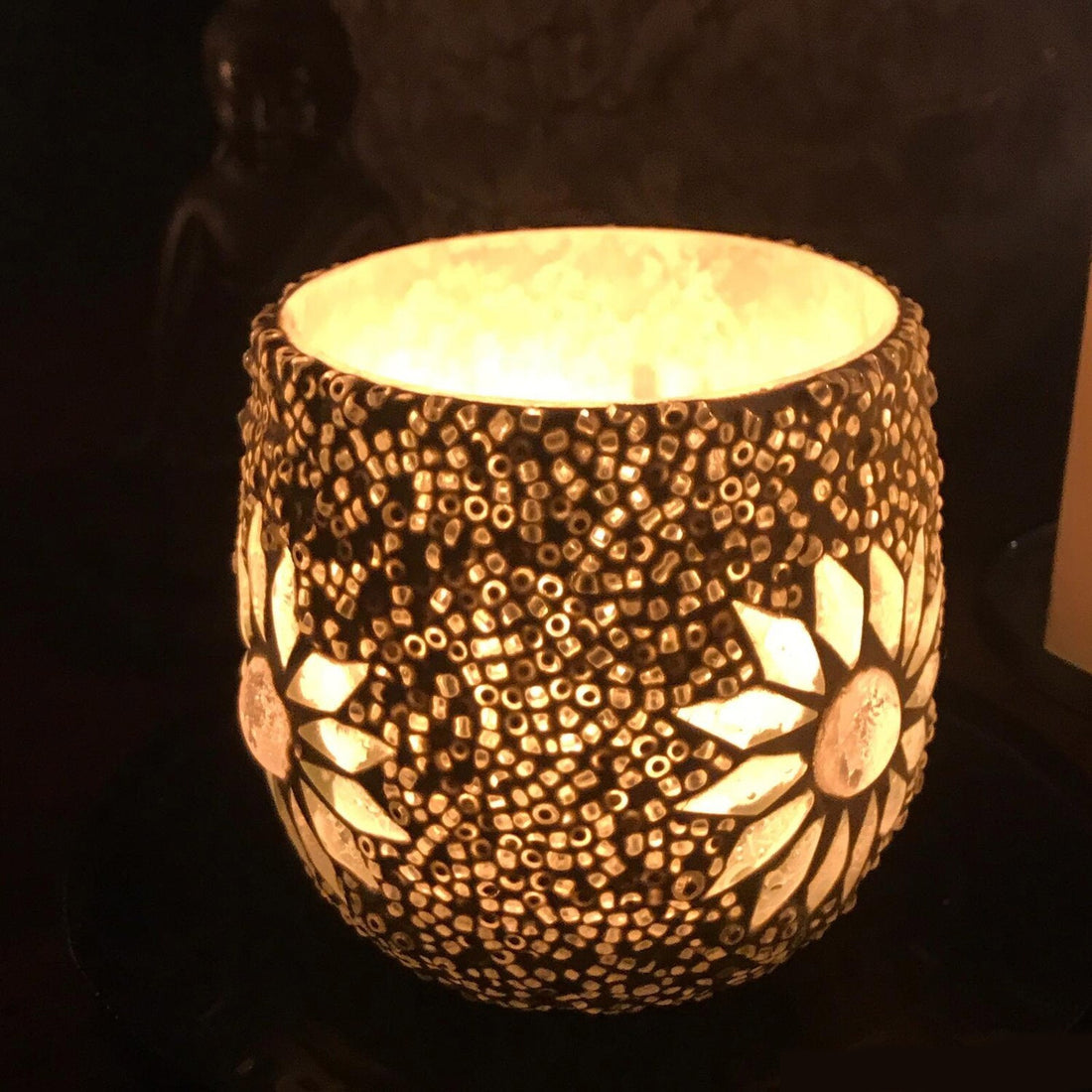Set van 2 Merzouga waxinehouder transparant Ø 8 cm