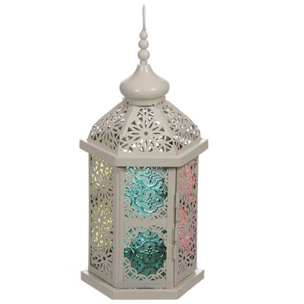 Lanterne marocaine détaillée - Blanche