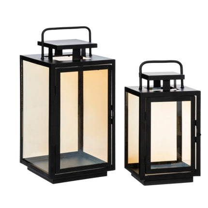 Lanterne Amber - Moyenne - Petite - Hauteur 38 cm - 27.5 cm