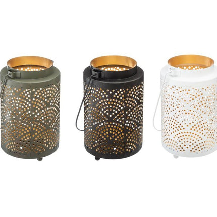 Lanterne cylindrique en métal