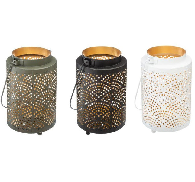 Lanterne cylindrique en métal