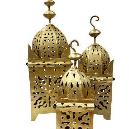 Lanterne Marocaine Noire classique or