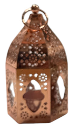 Photophore petite lanterne Fatima en verre transparent