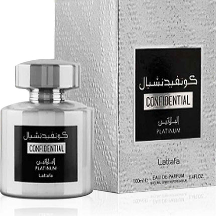 Parfum homme EDP Lattafa 100 ml Confidential Platinum