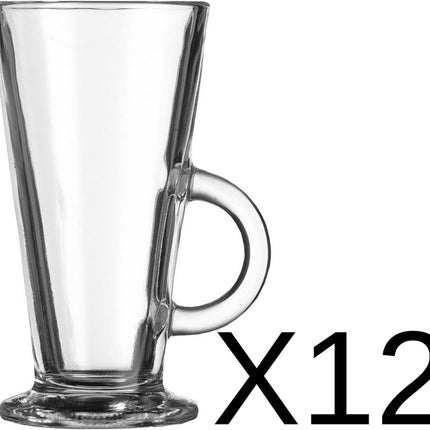 Verres Latte Macchiato/Irish Coffee - 28 cl - 12 pièces - Beaux verres à café