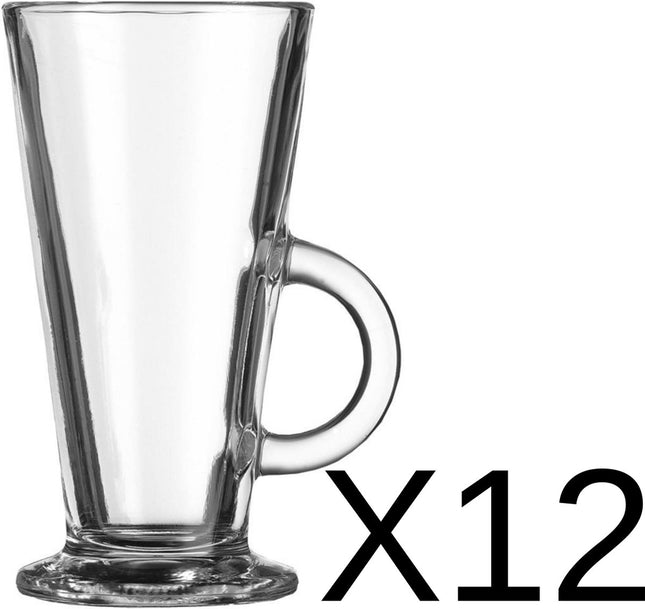 Verres Latte Macchiato/Irish Coffee - 28 cl - 12 pièces - Beaux verres à café